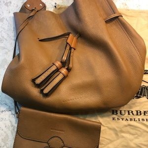 Burberry large hobo with bonus detachable pouch.